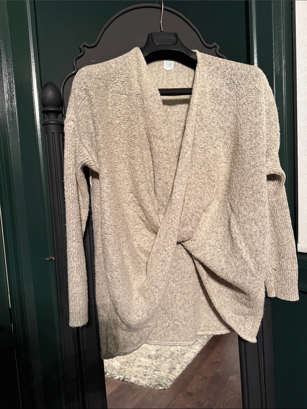 Cozy Draped-Front Sweater